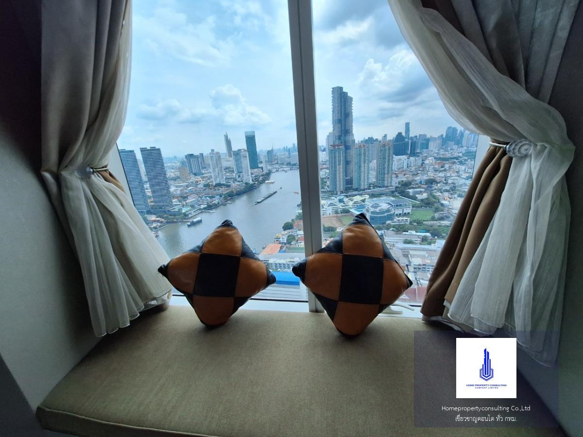 ขายคอนโด Super Luxury Menam Residences แม่น้ำ เรสซิเดนท์ วิวแม่น้ำเจ้าพระยา ชั้นสูง 34 ห่างสถานีสะพานตากสินเพียง 1.6 กม. พื้นที่ใช้สอย 139.31 ตร.ม. ขนาด 3 ห้องนอน 2 ห้องน้ำ 