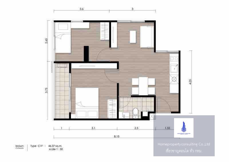 Brown Condo Ratchada 32 (บราวน์ คอนโด รัชดา 32)